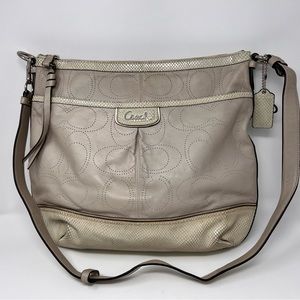 Authentic Coach Park Elevated Leather Duffle Bag F19739